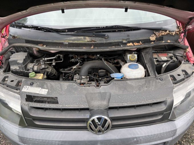 geöffneter Motorraum