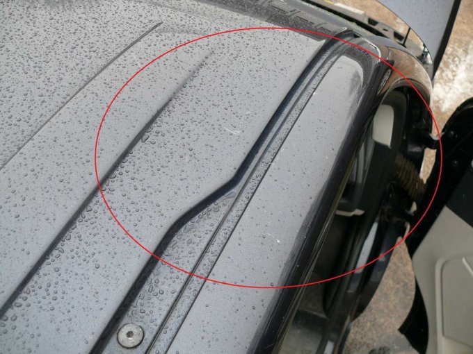 Beispielschaden Lackkratzer Dach im Bereich Beifahrertür