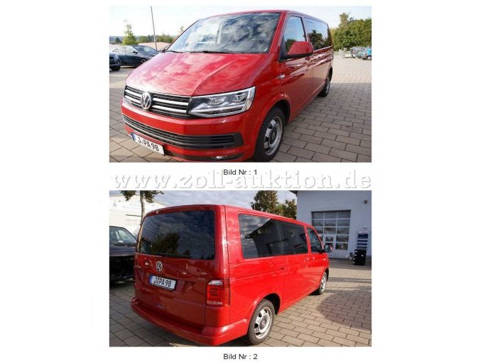 1 VW T6 Multivan (motorschade) – foto 2 – kavel bij Zoll-Auktion, Jena