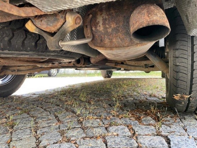 Ansicht Unterboden Abgasanlage