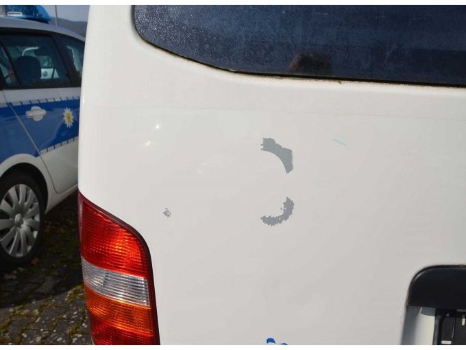 Ansicht Lackschaden Heckklappe