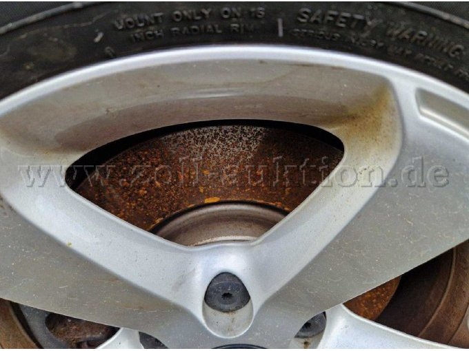 Bremsscheibe vorne angerostet