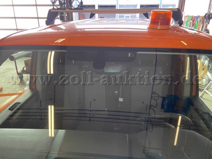 VW Transporter Kasten, Ansicht Frontscheibe von außen