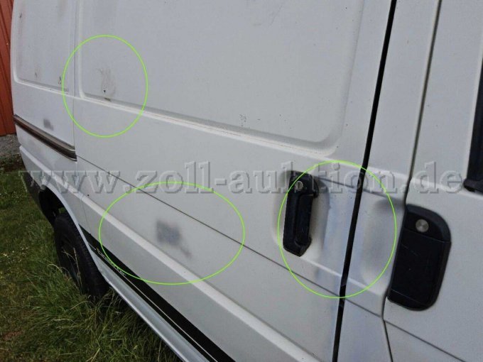 Schiebetür rechts Lackbild und Instandsetzung mangelhaft