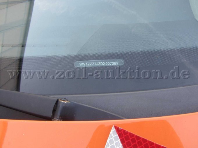 VW T5 DoKa, Ansicht Fahrzeug-Ident-Nummer