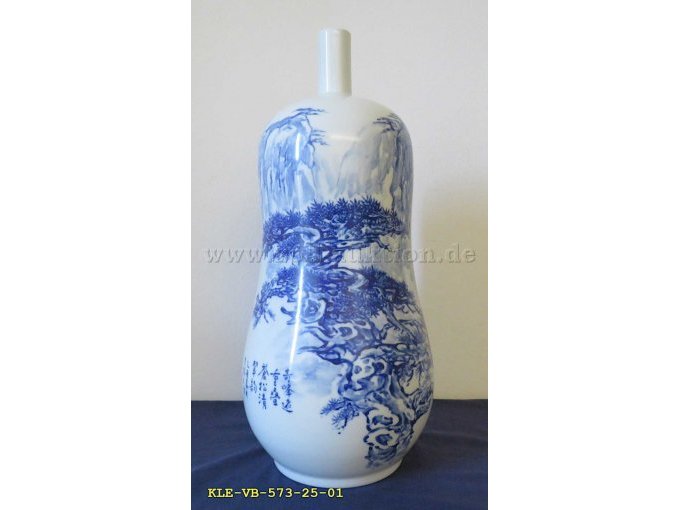 1 Vase aus Porzellan