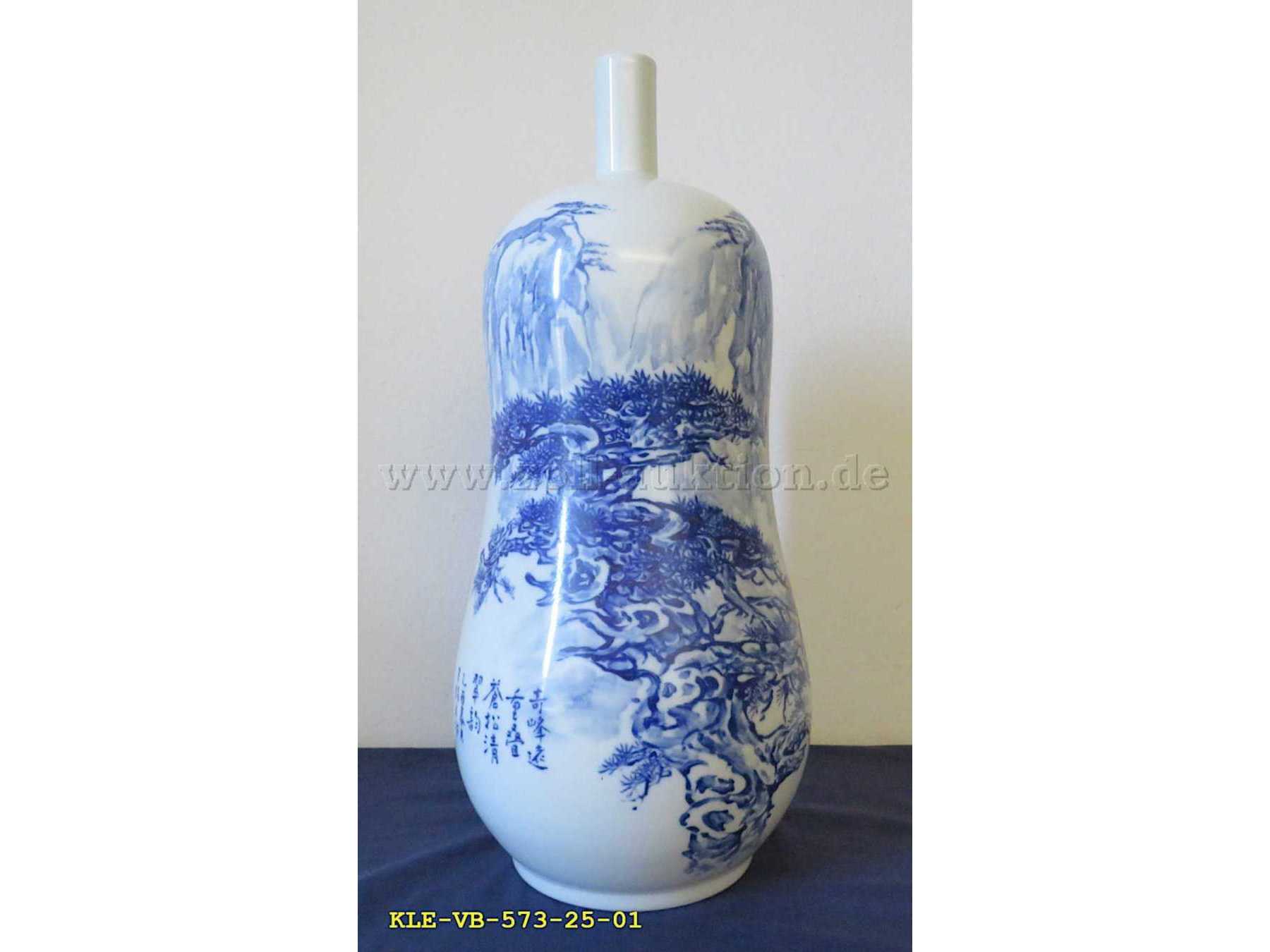 1 Vase aus Porzellan