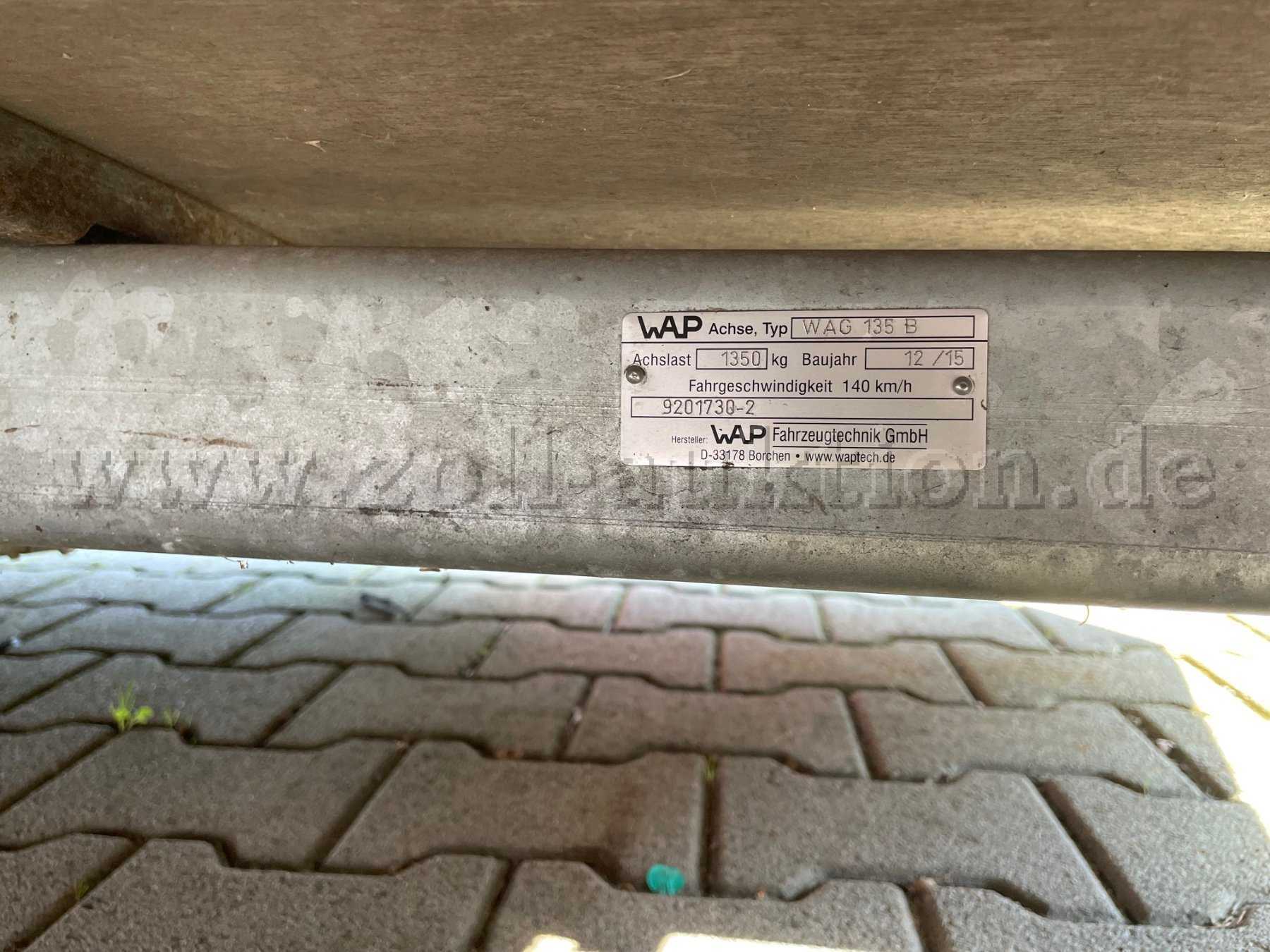 Typenschild Achse