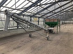 Verladeschnecke mit Tandemfahrwerk