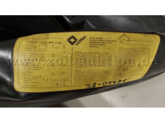Typenschild Druckkissen LH 1730 S