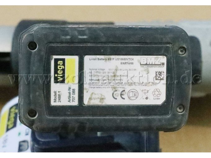 Detail Akku 18V von Unten