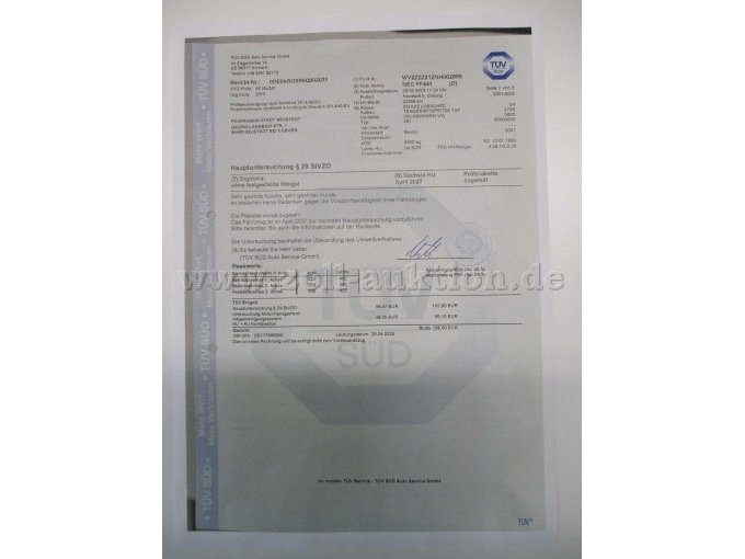 TÜV-Bericht Seite 1