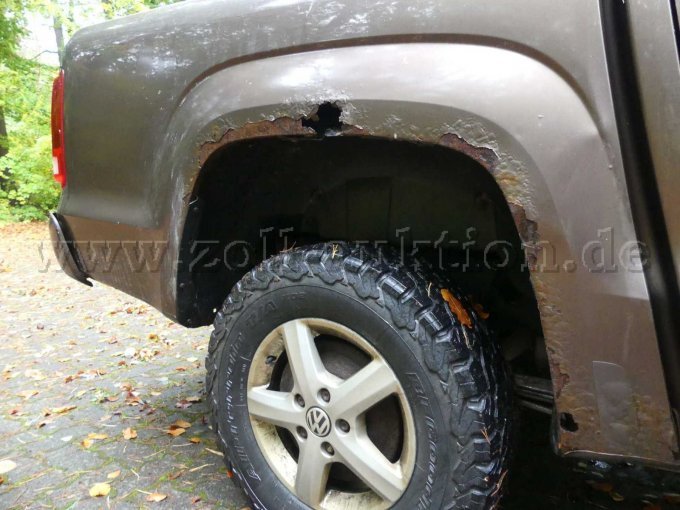 Korrosion Seitenteil rechts