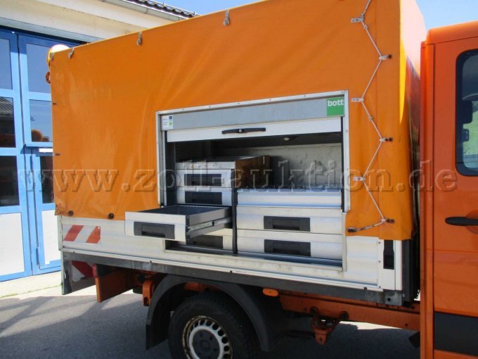 VW Crafter, Ansicht Schubladenschrank
