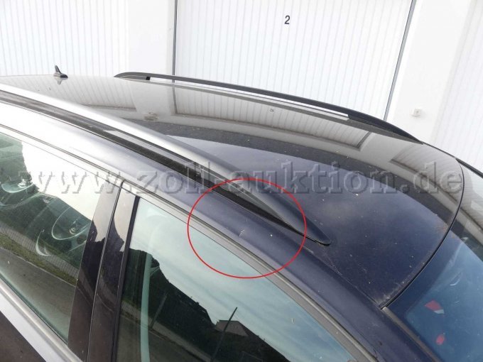 Ansicht Dach mit Beschädigung Dachholm