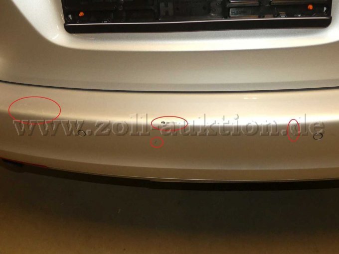 Beschädigung Stoßfänger hinten