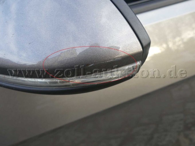 Beschädigung Spiegelgehäuse