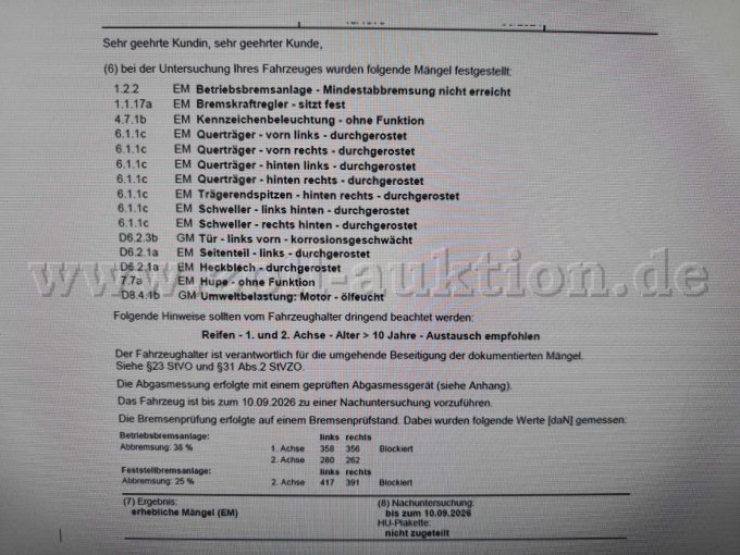 1 Volkswagen Löschfahrzeug TSF Typ 281 – foto 14 – kavel bij Zoll-Auktion, Lutzerath