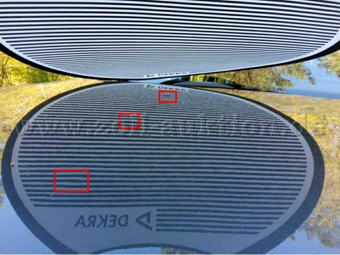 Motorhaube, mehrfach eingedellt, instandsetzen und lackieren mit Lackaufbau