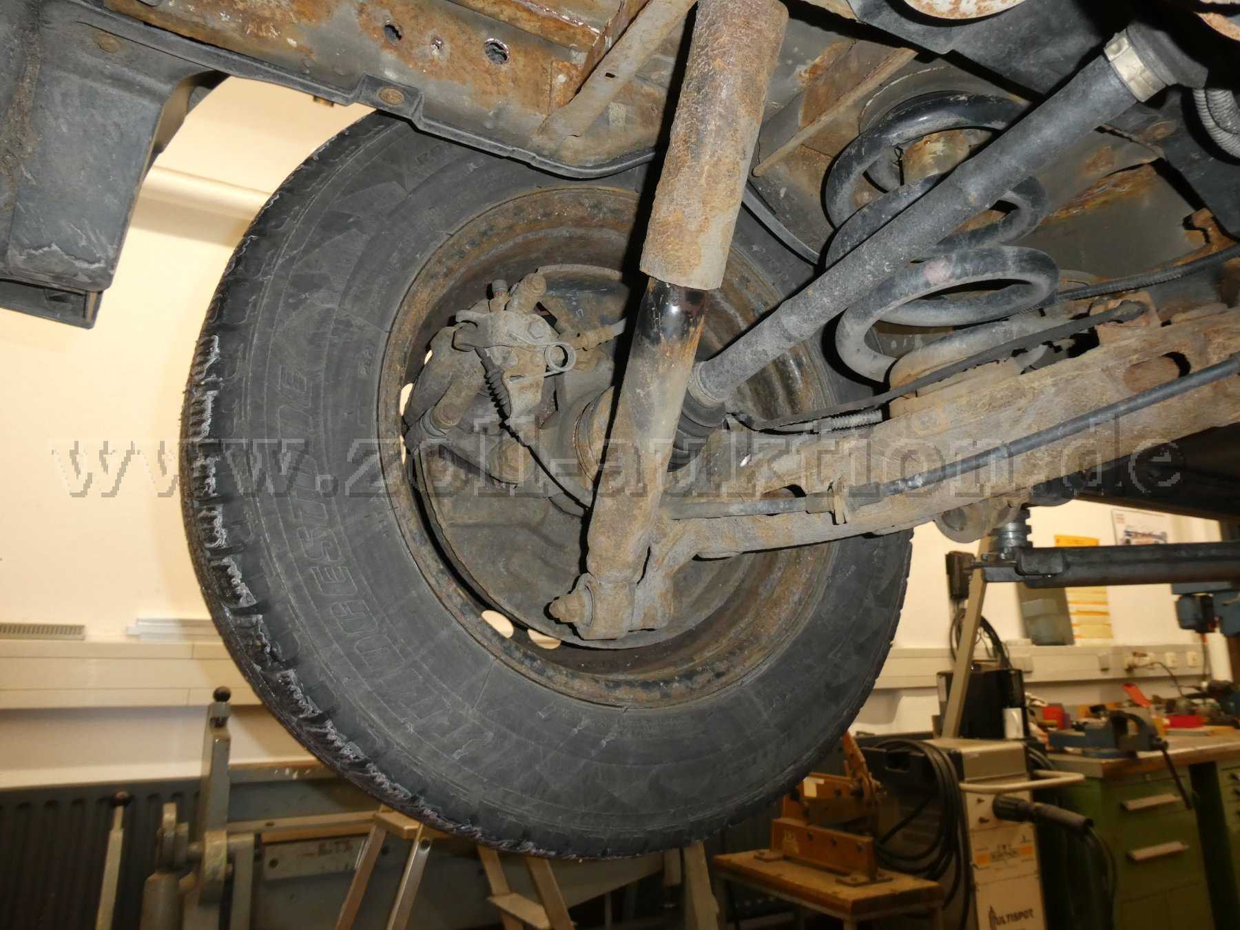 Achsaufhängung hinten