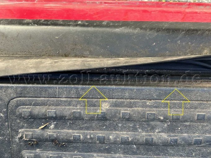 Beschädigung Türdichtung