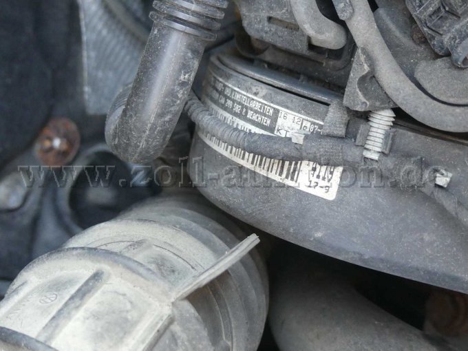 BW1-105 Motorraum Motorkennbuchstabe