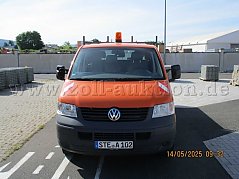 1 VW T5 DOKA Transporter Pritsche - Frontansicht -