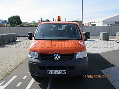 1 VW T5 DOKA Transporter Pritsche - Frontansicht -