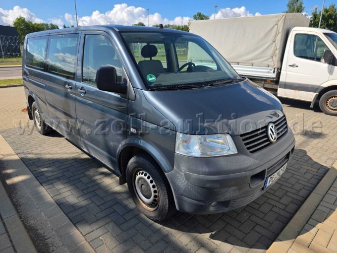 1 Volkswagen T5 Transporter Bus 2.5 TDI DPF, Caravelle Trendline – foto 3 – kavel bij Zoll-Auktion, Ingersleben
