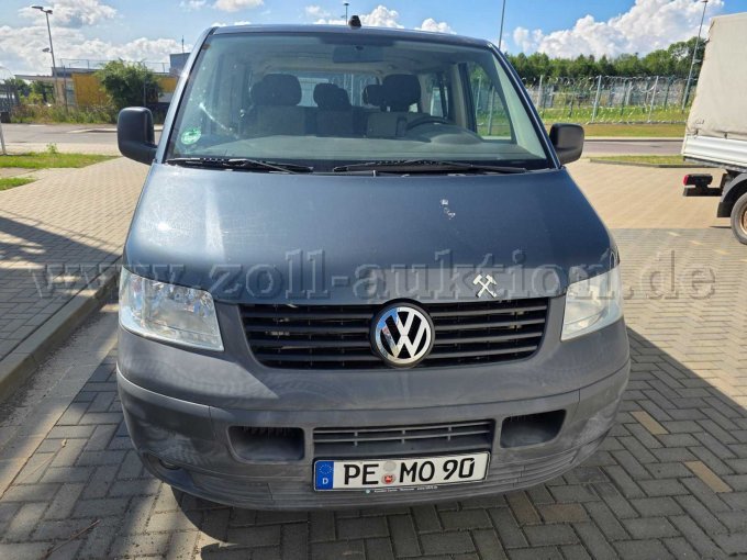 1 Volkswagen T5 Transporter Bus 2.5 TDI DPF, Caravelle Trendline – foto 2 – kavel bij Zoll-Auktion, Ingersleben