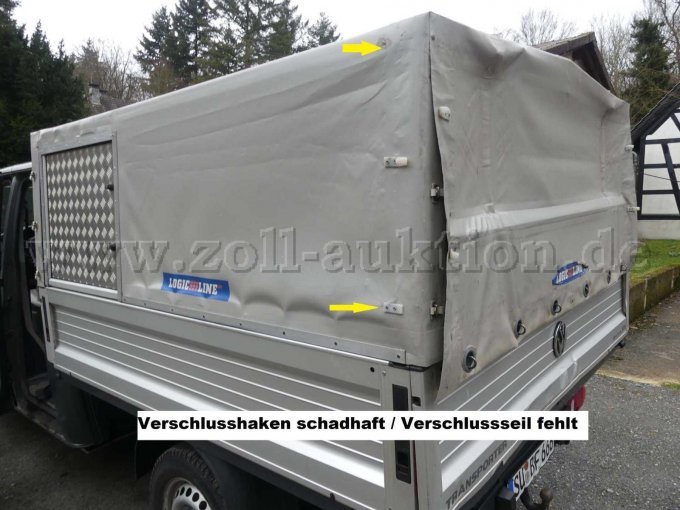 Fehlende Verschlüsse Plane