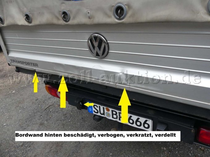 Beschädigung Bordwand