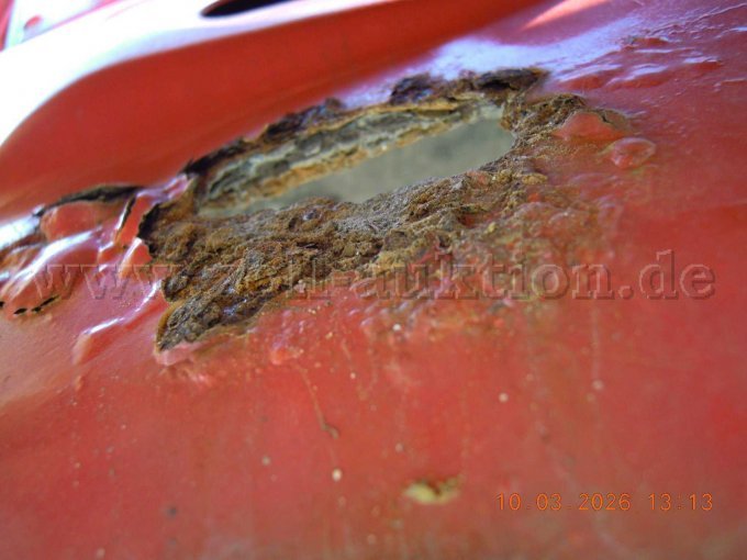 Durchrostung Heckblech unter Stoßstange
