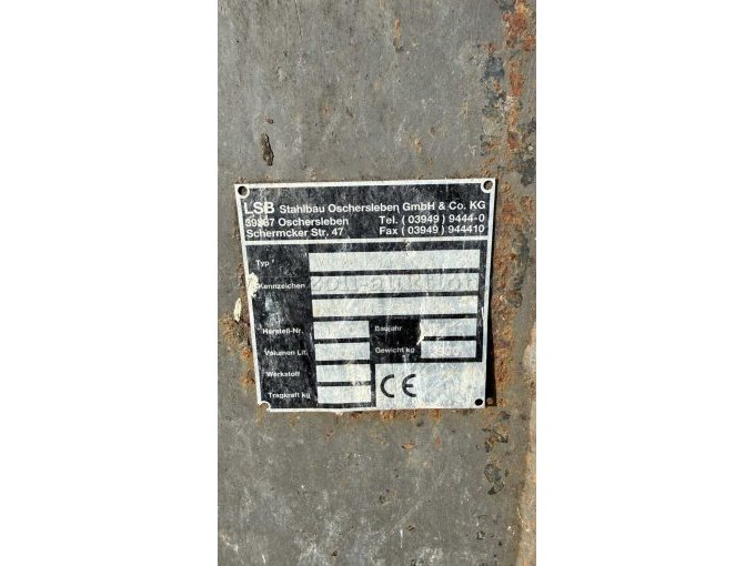 Typenschild Hochkippschaufel