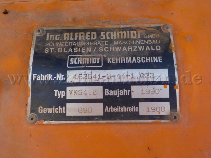 1 Vorbaukehrmaschine Schmidt Typ VKS 4.2 – foto 11 – kavel bij Zoll-Auktion, Würzburg