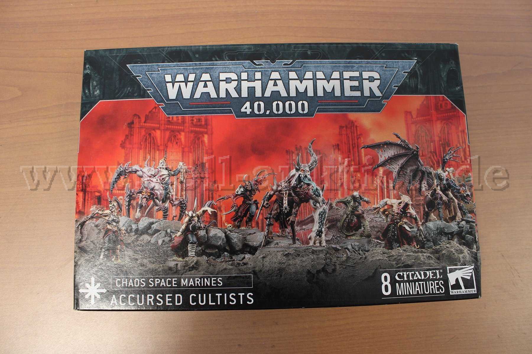 1 WARHAMMER 40 000 CHAOS SPACE MARINE ACCURSED CULTISTS
