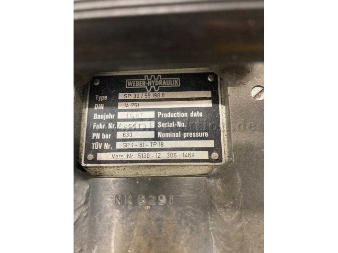 hydraulischer Rettungssatz Spreizer Typenschild