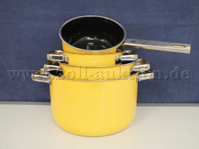 1 WMF Fusiontec Mineral Pro 4-teiliges Topf-Set "Mango Yellow" – foto 3 – kavel bij Zoll-Auktion, Paderborn