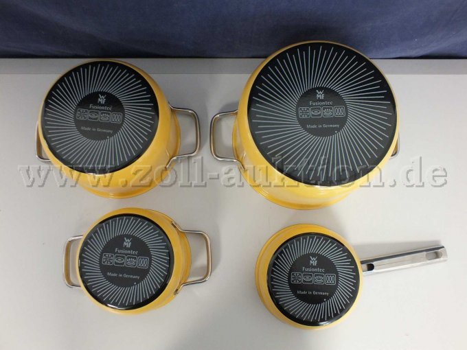 1 WMF Fusiontec Mineral Pro 4-teiliges Topf-Set "Mango Yellow" – foto 5 – kavel bij Zoll-Auktion, Paderborn