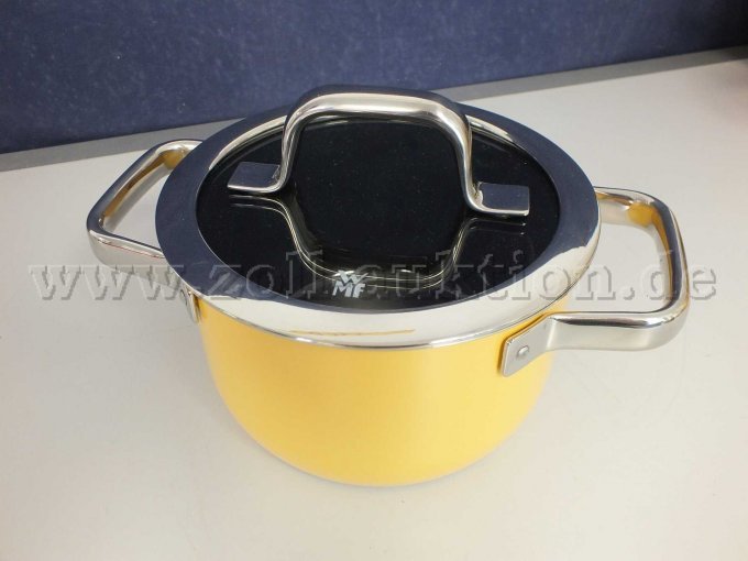 1 WMF Fusiontec Mineral Pro 4-teiliges Topf-Set "Mango Yellow" – foto 8 – kavel bij Zoll-Auktion, Paderborn
