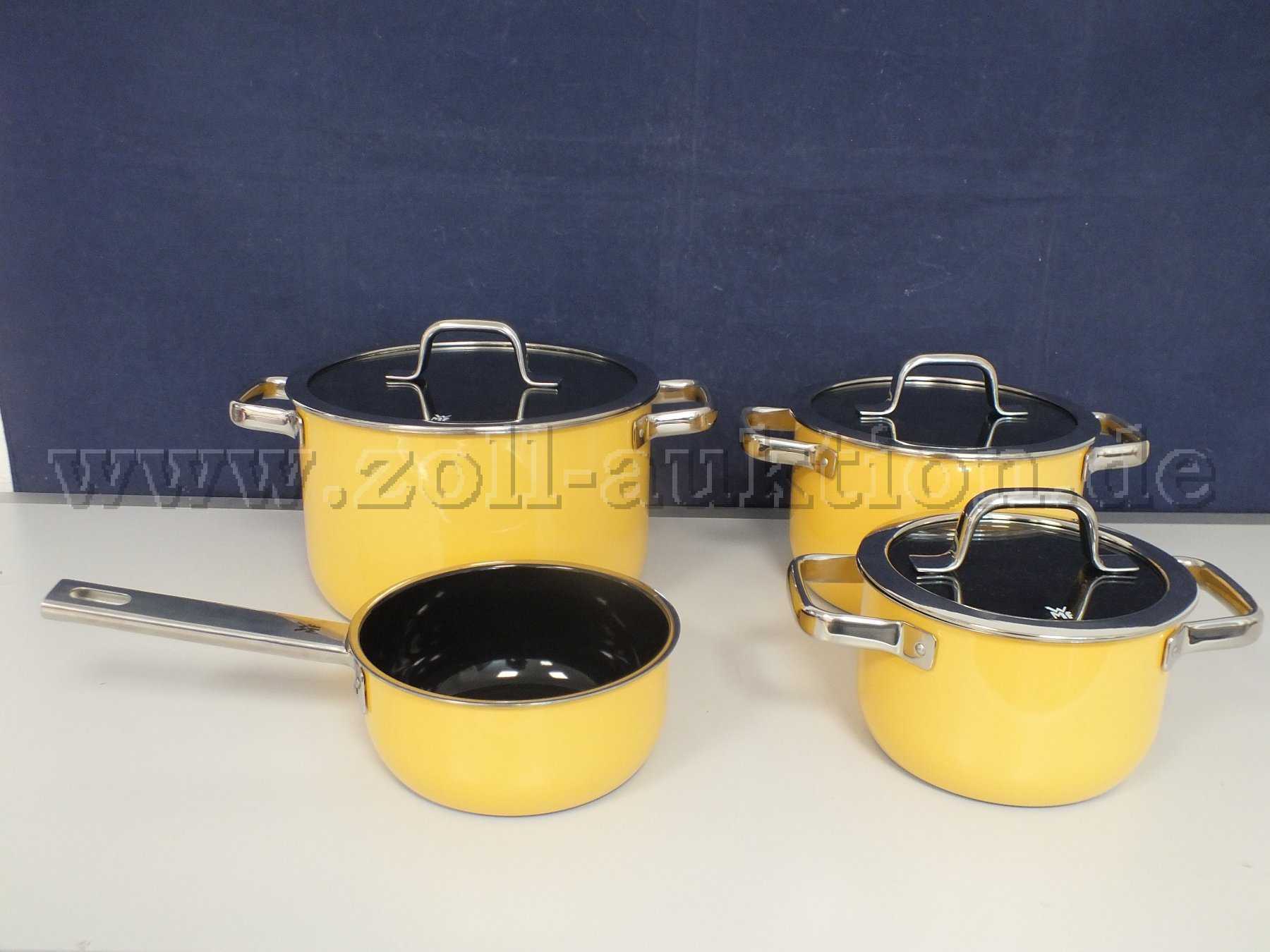 Aufnahme des 4-teiligen Topf-Sets von vorne