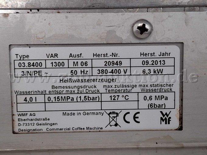 CE Kennzeichnung Kaffeemaschine