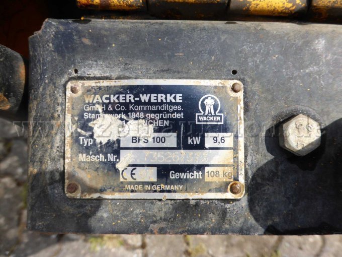 Schneidegerät Typenschild