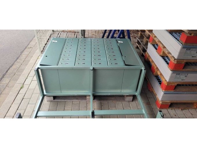 Waffenschließfachanlage Ansicht Aufbau