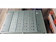 Waffenschließfachanlage  Fächer Ansicht