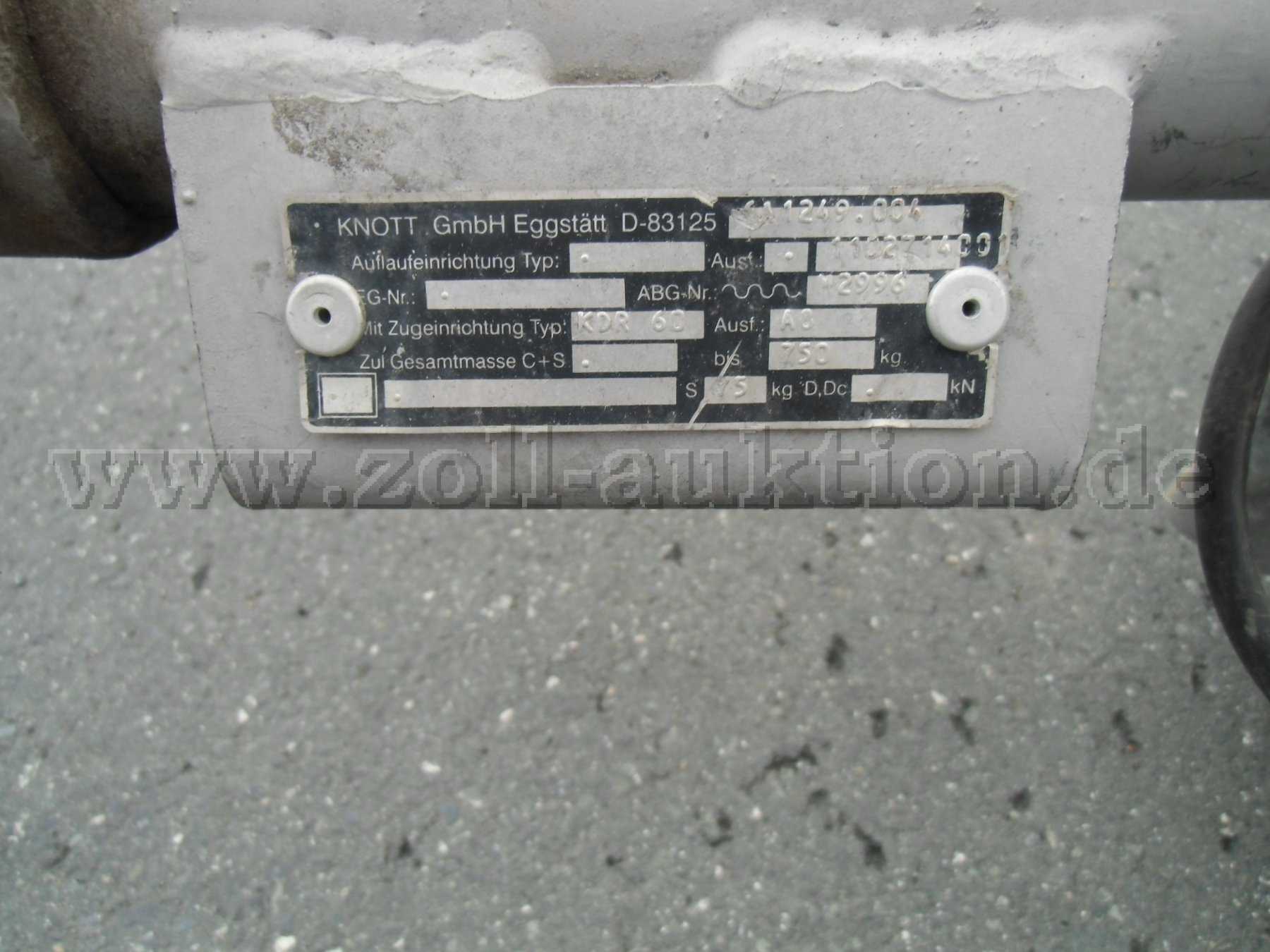 Typenschild Anhänger