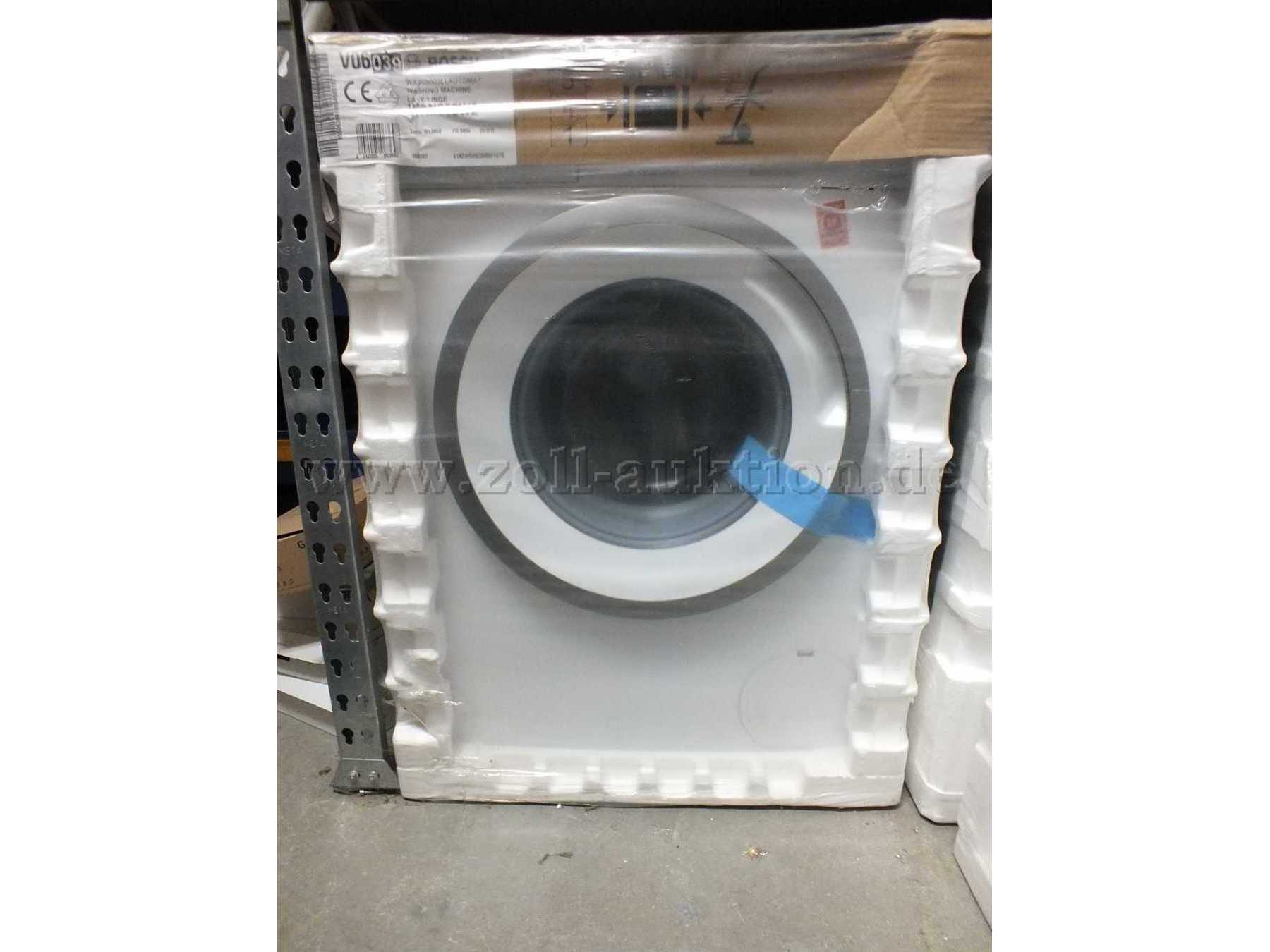 Ansicht Waschvollautomat Bosch von vorne in der Originalverpackung