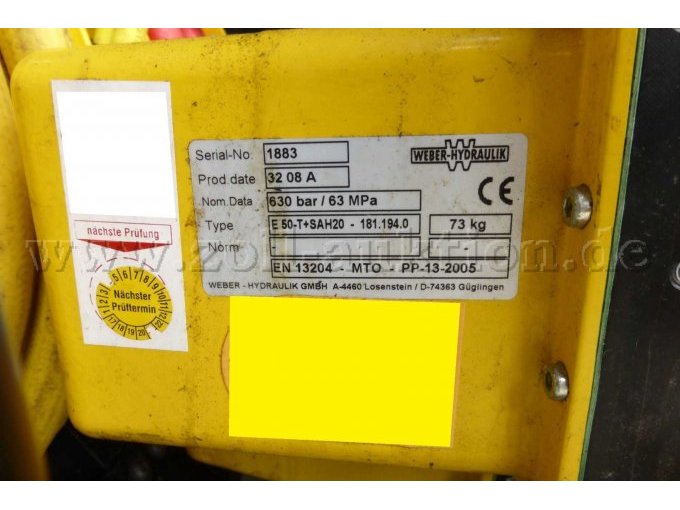 1 Weber-Hydraulik-Aggregat Typ E 50-T +SAH 20 der Feuerwehr – foto 11 – kavel bij Zoll-Auktion, Iserlohn