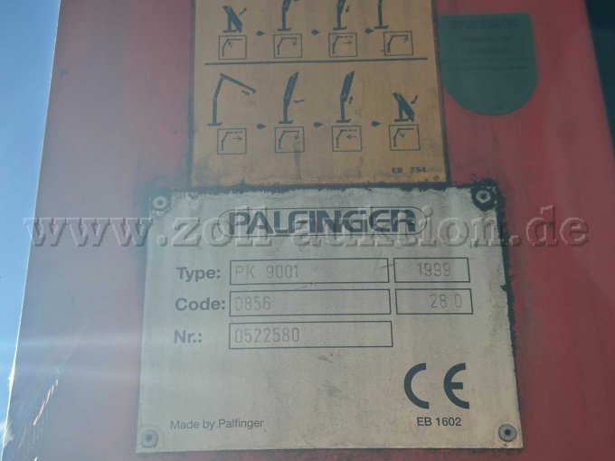 1 verwisselbare module: kraan met kiepbak, Meiller / Palfinger, PK 9001 – foto 7 – kavel bij Zoll-Auktion, Ditzingen