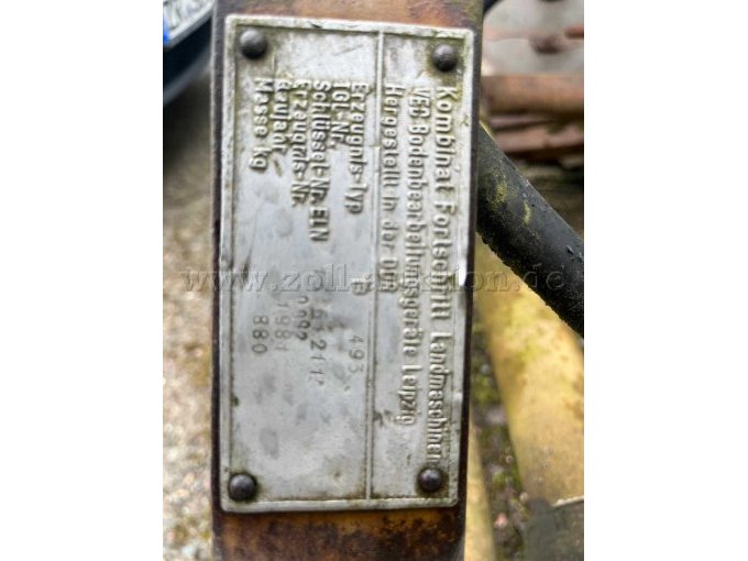 Typenschild Scheibenegge